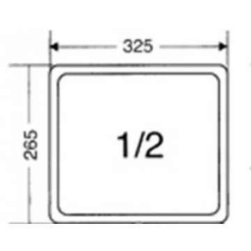 1/2 S/Steel Container 65mm depth malta