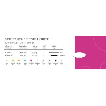 Round Raised Plate Black malta